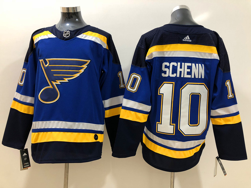 Men's St. Louis Blues Brayden Schenn #10 Blue Home Breakaway Jersey